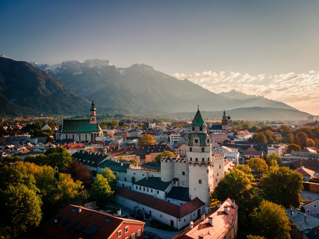 Anfahrt aus Hall in Tirol